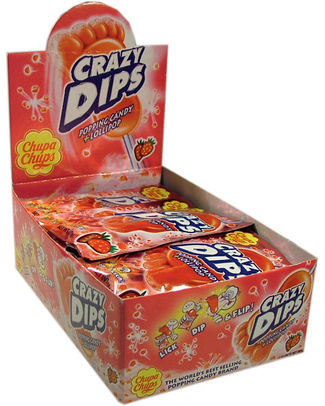 Chupa chups - Sucette pied gout fraise (à la pièce)