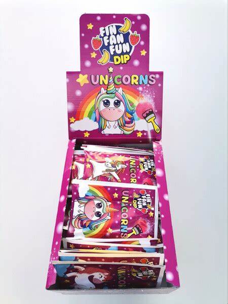 Sucette à tremper licorne goût fraise/banane à la pièce