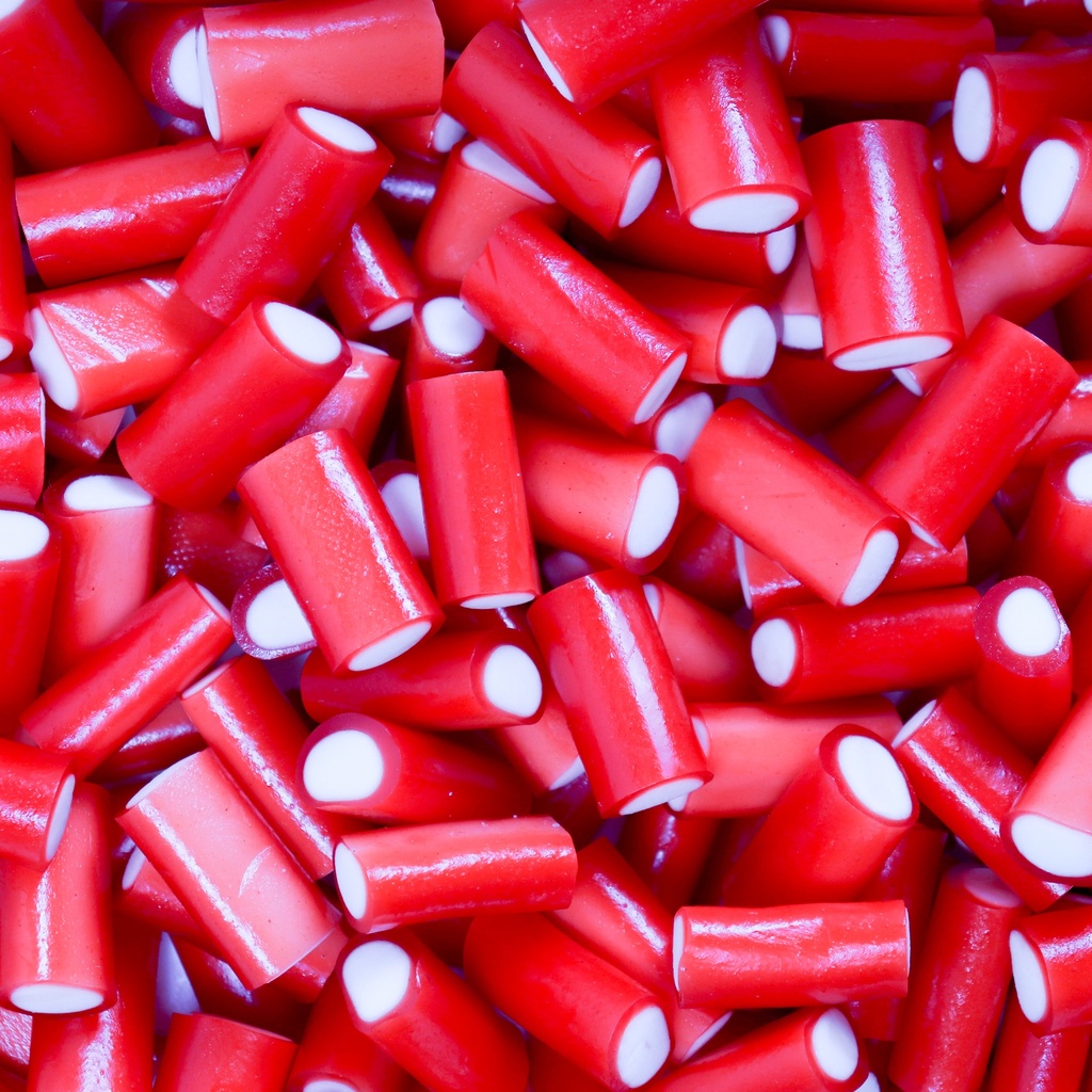 Sweet Party - Mini cable fraise huilé (+/-100Gr)