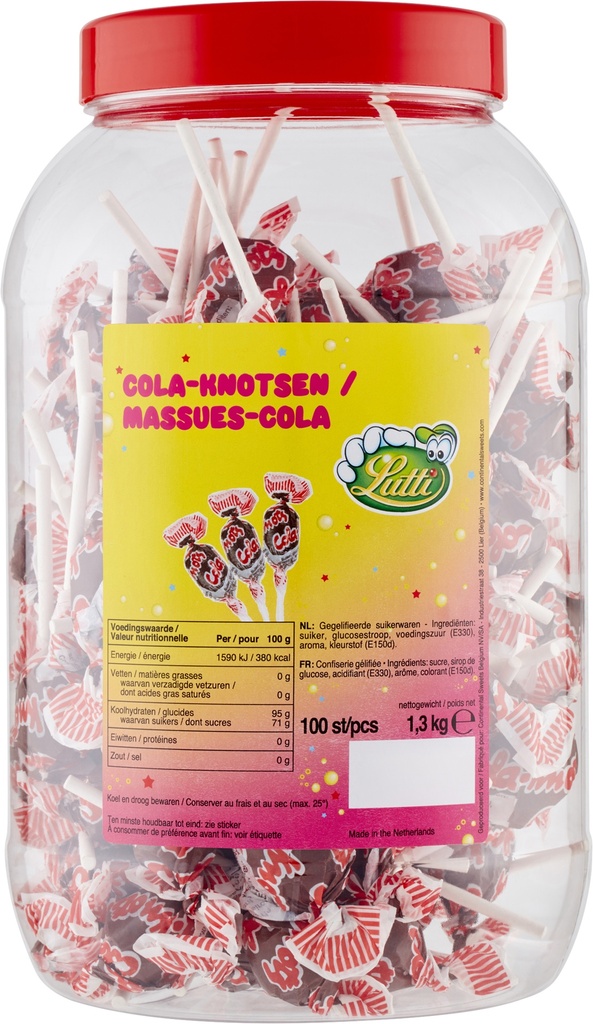 Lutti - Sucettes Cola (à la pièce)