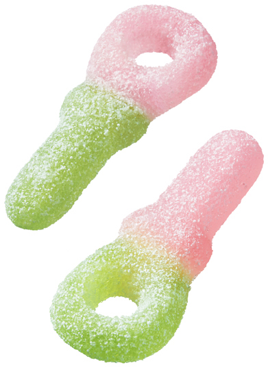 Frisia - Tétines citriques pastèques vegan (+-100Gr)