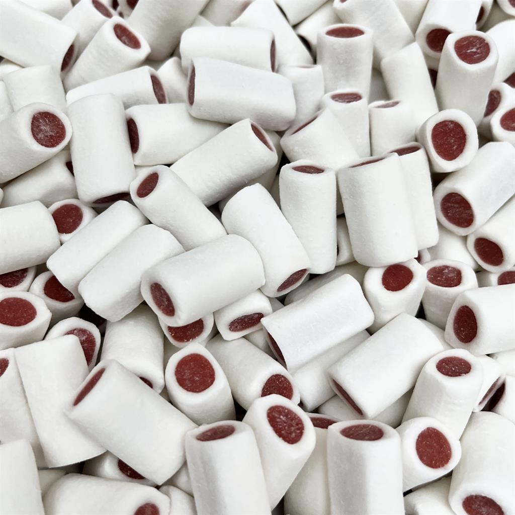 Lollywood - Bâtons Fraise Blanc (+-100Gr)