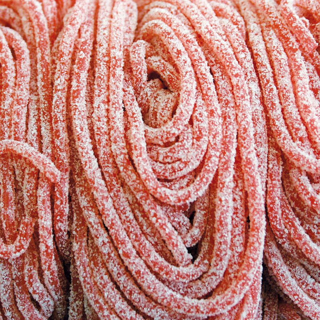 Lollywood - Lacets Citriques Fraise (+-100Gr)