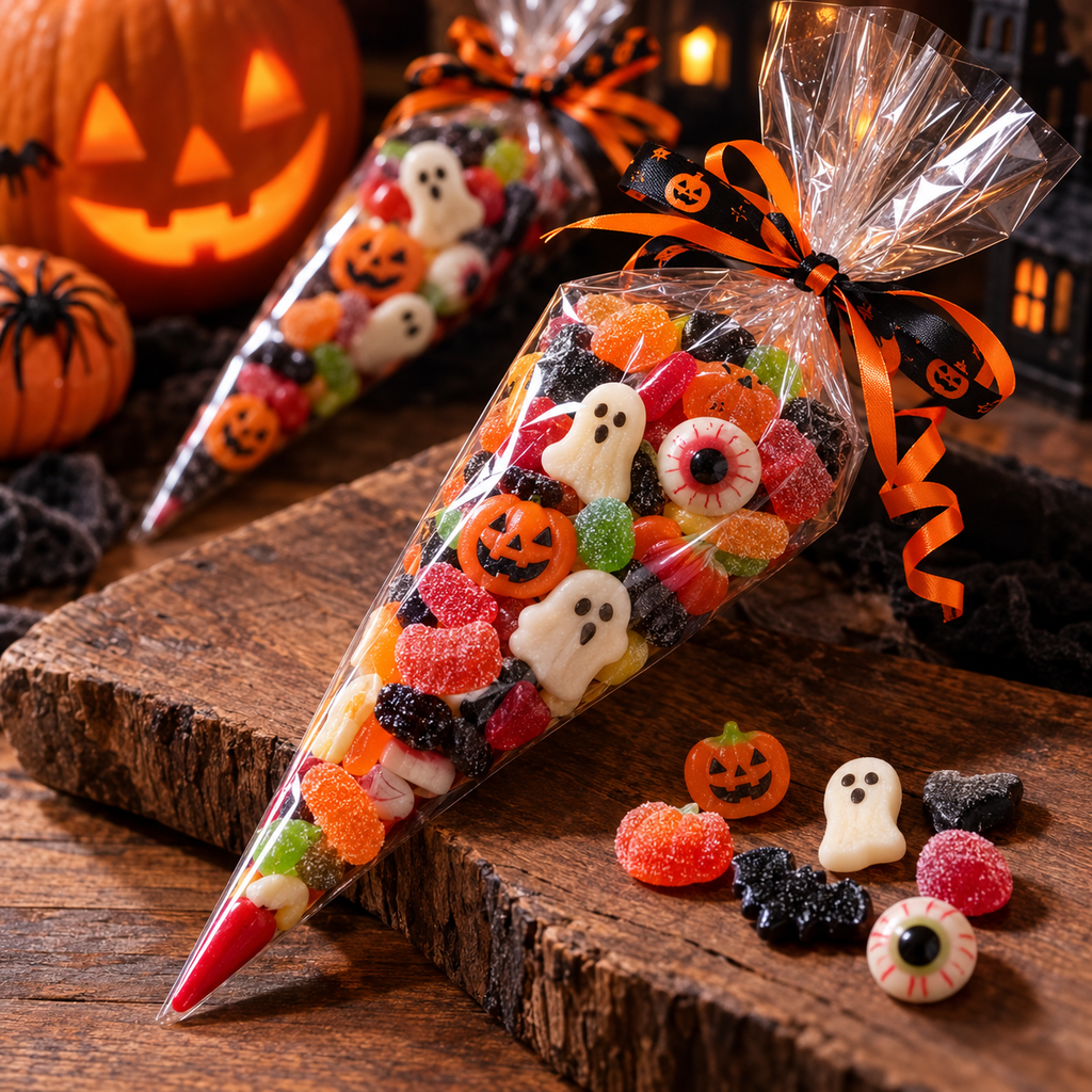 🎃 Cône de bonbons Halloween – Mélange terrifiant