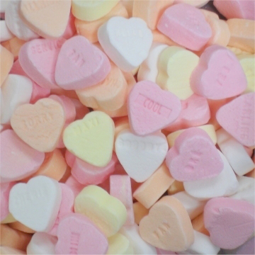 GROEN - Coeurs dextrose petits love  (+-100Gr)