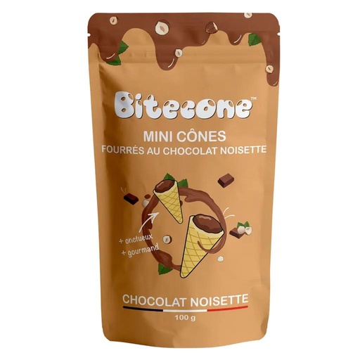 Bitecone - Mini Cônes Noisettes (Paquet de 100g)