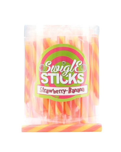Swigle Sticks - Banane/fraise (5 pièces)